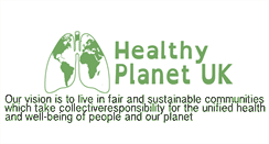 Desktop Screenshot of healthyplanetuk.org